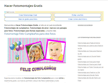 Tablet Screenshot of hacerfotomontajesgratis.com